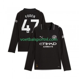 Manchester City Phil Foden 47 Uit Shirt 2025-26 L/S